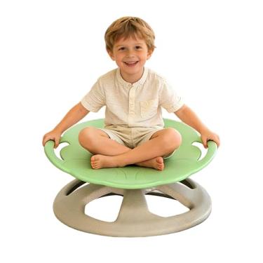 Imagem de FERUERW Cadeira giratória para crianças autistas com alça, cadeira giratória sensorial, capacidade de peso de 99,8 kg, brinquedo sensorial para crianças com TDAH/autismo, coordenação corporal de