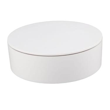 Imagem de GLOGLOW Suporte de Exibição Giratório de 360 ​​graus, Material ABS, Carga Máxima de 6,6 Lb, Perfeito para Exibir Garrafas de Vinho e Cosméticos (Branco)