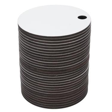 Imagem de KUIDAMOS Etiquetas Redondas Revestidas por Sublimação para Copos de 40 Onças, Película Protetora, Conjunto de 30 Placas de Nome de Sublimação para Decoração de Casa