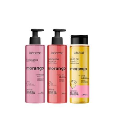 Imagem de Labotrat Dia a Dia Morango Hidra 190ml + Sab 200ml + Óleo de Banho 200