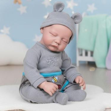 Imagem de Bebe Reborn Menino Silicone Recém Nascido Realista - NEW HAPPY
