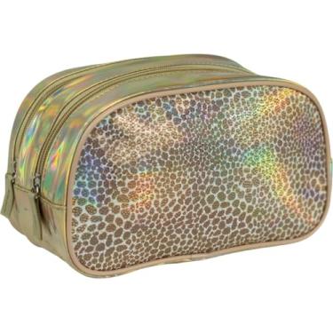 Imagem de Estojo Escolar KIT Canoa Luxo, 02 Compartimentos com Ziper Reforçado - Ideal para Canetas, Lapis e Acessorios Escolares