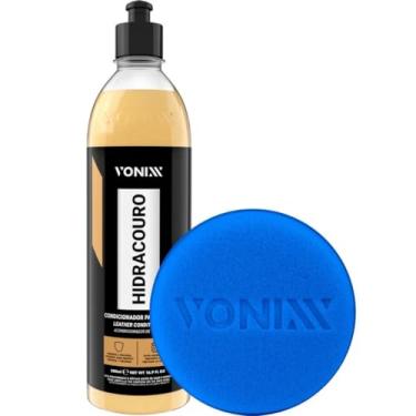 Imagem de Vonixx Hidracouro 500ml + APLICADOR Espuma Aplicadora Sem Borda para Hidratação e Proteção de Couro Bancos Sofás e Bolsa