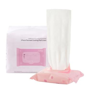 Imagem de PurComfy Forros de almofada de resfriamento perineal, forros longos de hamamélis para cuidados pós-parto, essenciais pós-parto para alívio da dor após o nascimento - 72 unidades