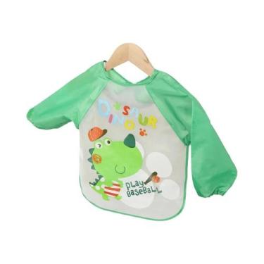 Imagem de Babadores Impermeáveis De Manga Longa Para Bebês, Avental Infantil Em 