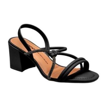 Imagem de Sandalia Feminino Dakota Preto / Cristal 36-Feminino