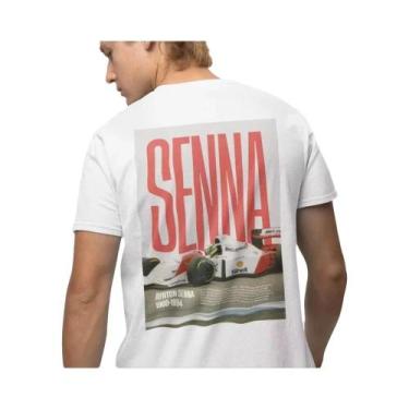 Imagem de Camiseta Gráfica Unissex Ayrton Senna Fórmula 1 Estilo Y2K Liam Payne 