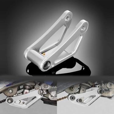 Imagem de Elo de descida ajustável compatível com TC TE FE FC FX 125 150 250 300 350 XC XCF SX SXF acessórios de motocicleta (prata)