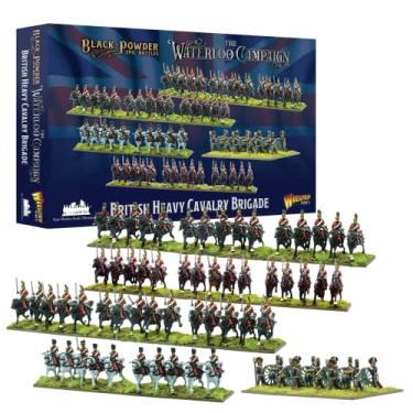 Imagem de Wargames Delivered Warlord Games Black Powder War - Epic Battles: Waterloo: Conjunto de Brigada Britânica de Cavalaria Pesada, Soldados de Brinquedo de Mesa de Guerra Revolucionária para Guerra em Miniatura e Guerra de Modelos