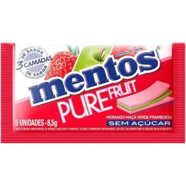 Imagem de Chiclete 3 Camadas Fresh Fruit 5 unidades Mentos 8.5g