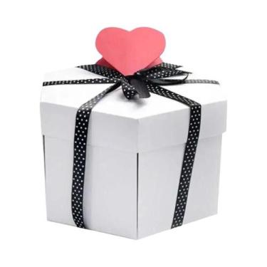 Imagem de Álbum De Fotos DIY Hexagonal Caixa Scrapbook Presente De Memória De Am