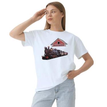 Imagem de Camiseta Passa Quatro Trem Maria Fumaça Camisa Personalizada Blusa Adu