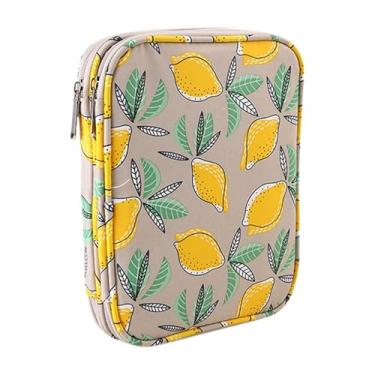 Imagem de Baoblaze Organizador de agulhas de crochê, bolsa para guardar agulhas de tricô, tecido Oxford 600D, estojo portátil vazio para costura, tricô e bordado.