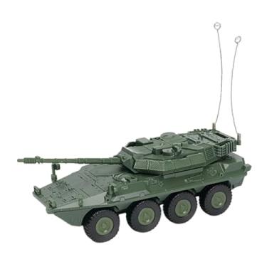 Imagem de oshhni Kit de Montagem de Modelo de Tanque DIY em Miniatura para Decoração de Mesa, Artesanato e Decoração de Mesa de Areia para Meninos - Veículo, Verde