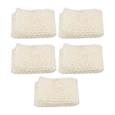 Imagem de Fita de renda guarnição vintage elegante poliéster macio artesanato decoração para festa de casamento suprimentos 5 rolos 2 jardas cada cor bege