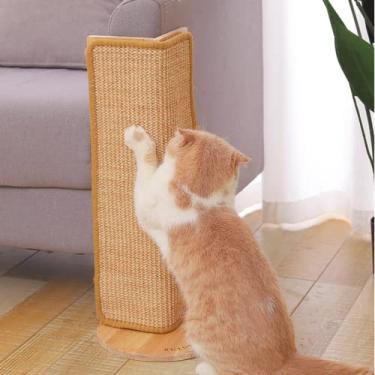 Imagem de SHENGOCASE Poste arranhador de sisal para gatos de 70,5 cm de altura, protetor de sofá de canto, montado no canto da parede (1 peça)