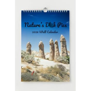 Imagem de Calendário de parede ofensivo engraçado 2026 - What a Bag of Nature's Dick Pic Calendars - Presente engraçado para decoração de casa, escritório
