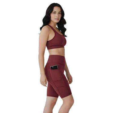Imagem de Bermuda Fitness Feminina Com Bolsos Laterais-Feminino