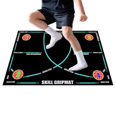 Imagem de Tapete de gotejamento de basquete - Equipamento de prática esportiva de bola, tapete de controle de bola de basquete - para adultos, jogadores, atletas, equipes escolares, treinadores, entusiastas de