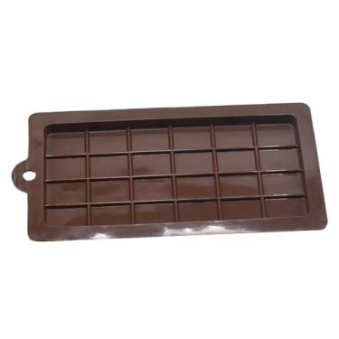 Imagem de Molde de biscoito de chocolate, moldes quadrados de silicone, Moldes quadrados de liberação fácil Design resistente ao calor, Molde de biscoito seguro para máquina de lavar louça para comida de