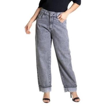 Imagem de Calça Jeans Sawary Barrel - 280058 - black 36-Feminino