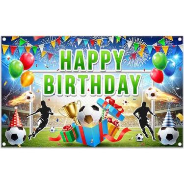 Imagem de Swepuck 183 x 109 cm, cenário para a Copa do Mundo, Feliz Aniversário, Futebol, Esportes, Balões temáticos, Troféu, Fotografia, Fundo para Crianças e Meninos Decorações de Festa