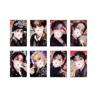 Imagem de Banda de menino coreano ablum lomo cartão SKZ 'HOP' cartão de oferta e