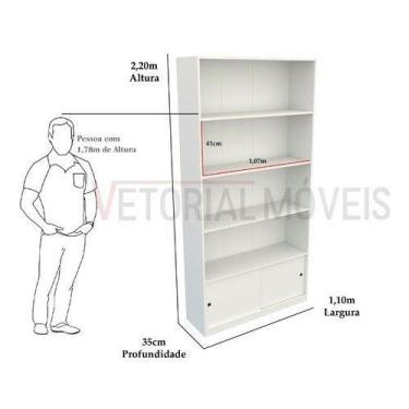Imagem de Armário Prateleira M18 Multiuso 100% Mdf (organizador Loja) - VETORIAL
