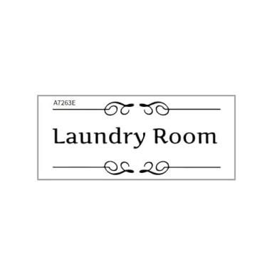 Imagem de Adesivos de porta de lavanderia decorações, adesivo de decalque de lavagem, lavadora, secadora, sinalização de quarto, acessórios de porta, película, descascar e colar