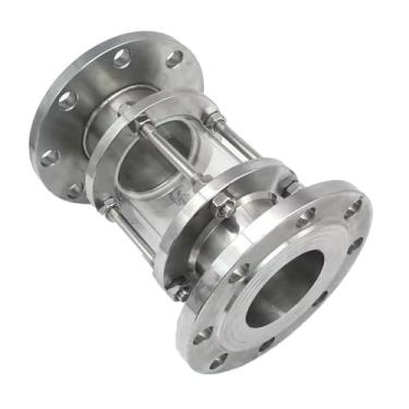 Imagem de 1PC HGS07-126 Visor De Flange - Visor De Grau Químico De Aço Inoxidável 304/316L Com Vedação De PTFE, 0-120°C, DN15-DN200 Para Sistemas De Bebidas/farmacêuticos(304,DN80)