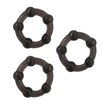 Imagem de Kit 3 Anéis Penianos SI 3,7cm - Silicone Flexível para Prazer Intenso e Duradouro