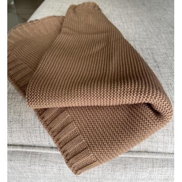 Imagem de Manta Cobertor Tricô Bebê Saída de Maternidade Recém Nascido - Tricozi