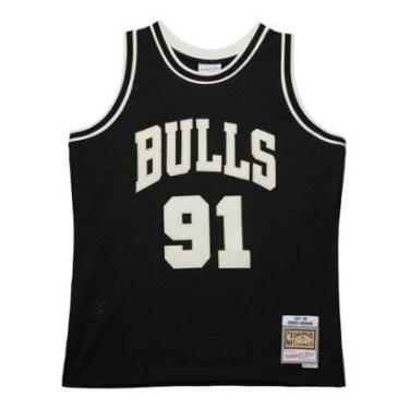 Imagem de Regata Mitchell & Ness NBA Off Court Swingman Jersey Chicago Bulls Dennis Rodman 1997 Masculino-Masculino