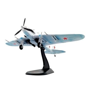 Imagem de Escala 1/72 da Segunda Guerra Mundial Soviética Ilyushin IL-2 Shturmovik Modelo de aeronave de ataque modelo de liga de avião fundido para coleção CA