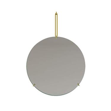 Imagem de Espelho de maquiagem parede nórdica espelho de banheiro banheiro espelho redondo espelho de decoração de parede espelho de vaidade espelho de ferro forjado (tamanho: 50 * 50 cm) (tamanho: 50 * 50 cm)