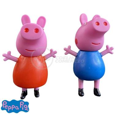Imagem de Kit Infantil 4 Bonecos Familia Peppa Pig