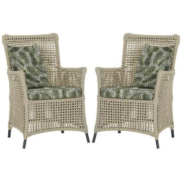 Imagem de Poltronas Igapó Alumínio Pintura Preta Corda Náutica E5 Rami