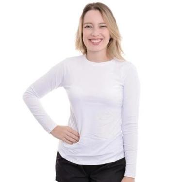Imagem de Camiseta feminina térmica proteção UV repelente roupa academia Lupo-Feminino