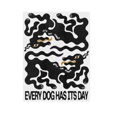 Imagem de Pôster De Arte Abstrata Moderna Blue Waves Para Quarto, Entrada, Bar, 