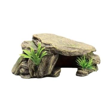 Imagem de Decoração Para Aquário: Abrigo Artificial Para Tartarugas, Répteis, Pe
