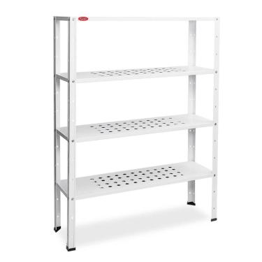 Imagem de Dispositivo Para Câmara Fria Imeca Fit 140x40x180 Estante Com 4 Níveis Perfurados Pintura Epóxi 6071