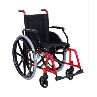 Imagem de Cadeira De Rodas CDS H10 Dobrável Com Almofadada e Braço Escamoteável,