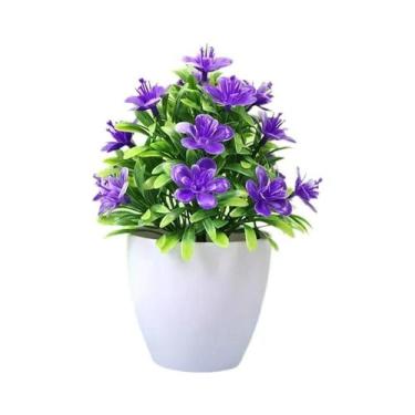 Imagem de Pequena Planta Bonsai Artificial Em Vaso, Ornamento De Árvore Simulada