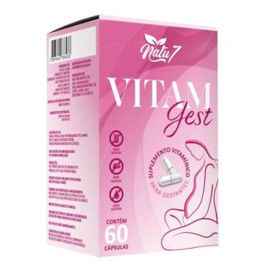 Imagem de Suplemento Vitaminas Minerais Vitam Gest 60 Cápsulas Gestante Feminino