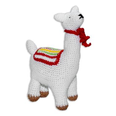 Imagem de Amigurumi Crochê Lhama 19cm artesanal lavável