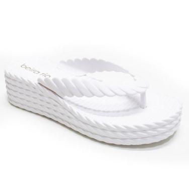 Imagem de Tamanco Feminino Beira Rio Salto Anabela Plataforma Conforto Original 