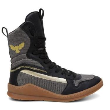 Imagem de Sapatilha de Boxe Treino Conforto Segurança Atletas Estabilidade Treino Luta Tênis Bota-Unissex