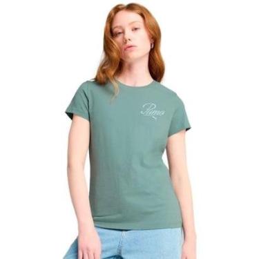 Imagem de Camiseta Puma Ess Script Feminina-Feminino