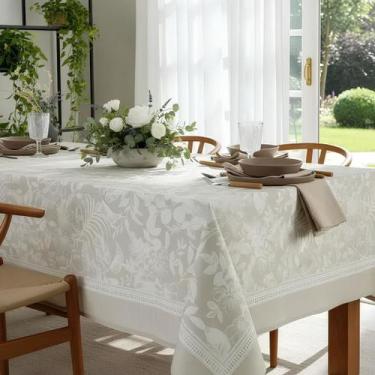 Imagem de Toalha de Mesa Retangular 8 Lugares Com Proteção Contra Manchas - Dohl