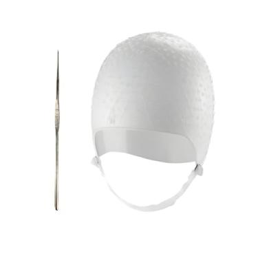 Imagem de Touca de Silicone para Luzes Mechas Reflexo com Agulha Dompel